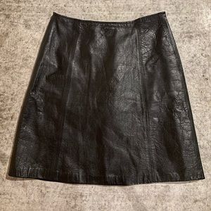 1980’s Vintage Leather Skirt size Small